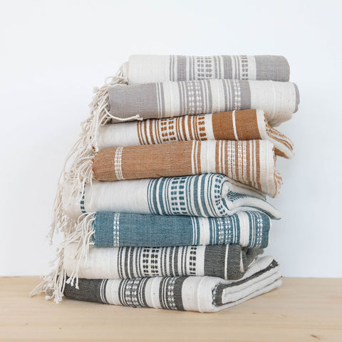 Shop Ziggy Stripe Turkish Towels Handmade