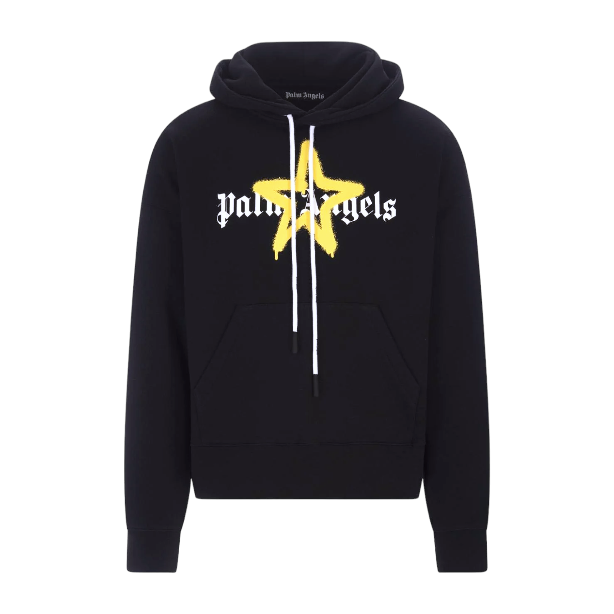 Buy Palm Angels Paris Sprayed Hoodie 'Black' - PMBB003C99FLE0031010