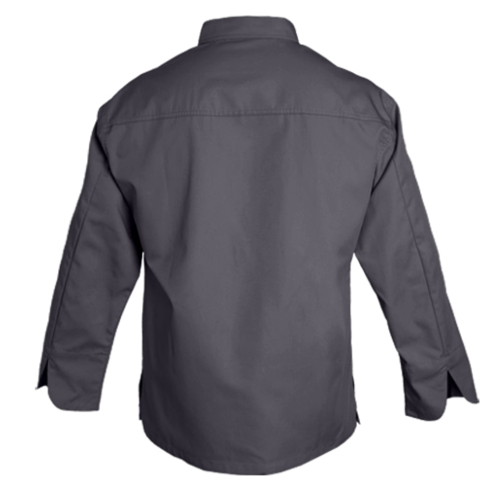 Clement Design Men's Chef Jacket - Murano Charcoal Long Sleeve ...