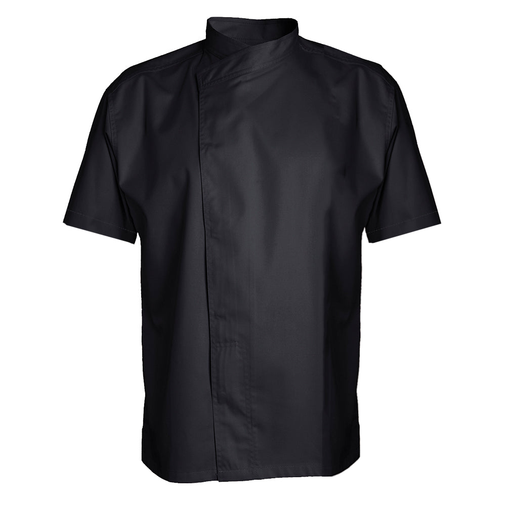 Clement Design Men's Chef Jacket - Murano Black Long Sleeves – Clement ...