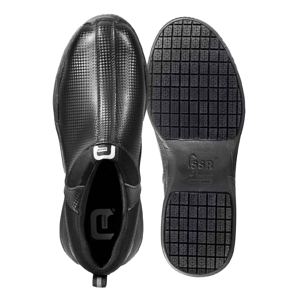 most comfortable black non slip shoes