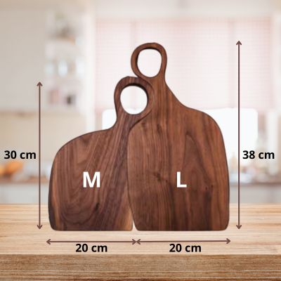 planche à découper bois noyer amoureux cadeau saint valentin
