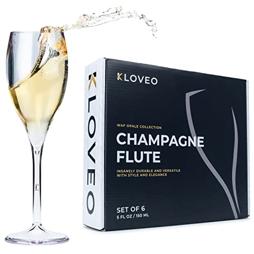 Plastic Champagne Flutes - KLOVEO product image