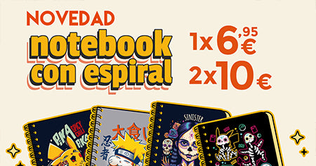 Cuadernos divertidos baratos en oferta