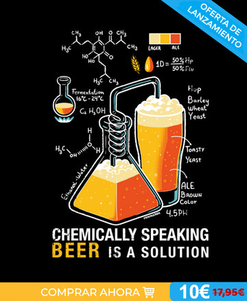 Camiseta beer is a solution