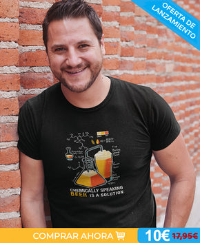 Camiseta beer is a solution