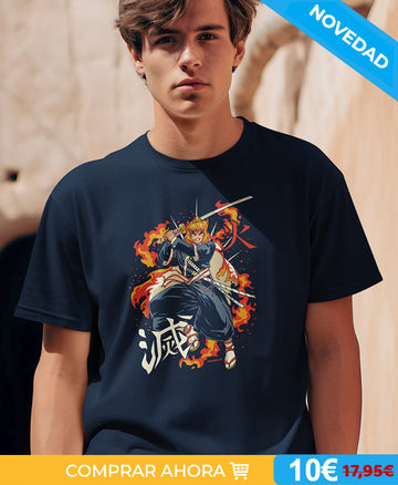 Camiseta flames samurai