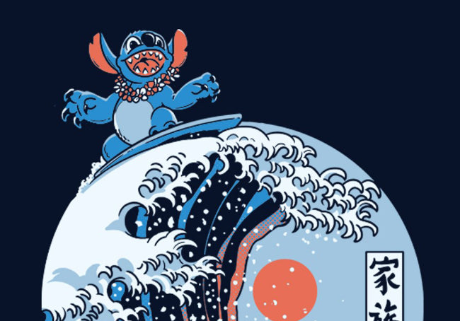 Camiseta Lilo y Stitch - Kanagawa Alien