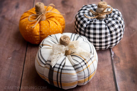 how to make fabric pumpkins