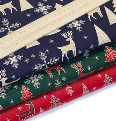 christmas reusable fabric gift wrap