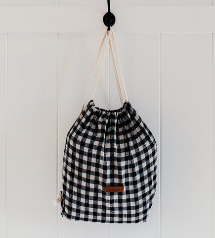 DIY drawstring backpack easy bag making projects