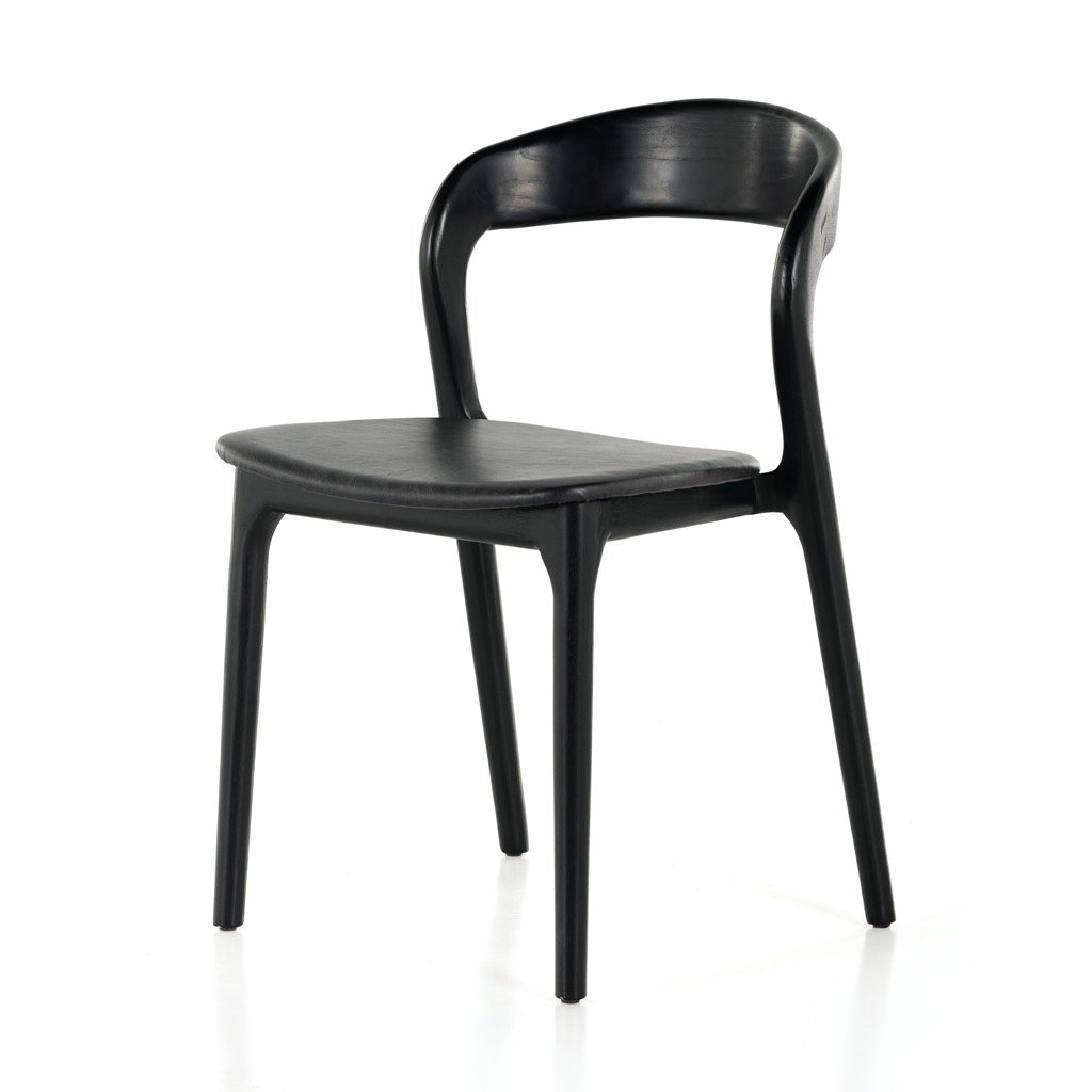 simple black dining chairs