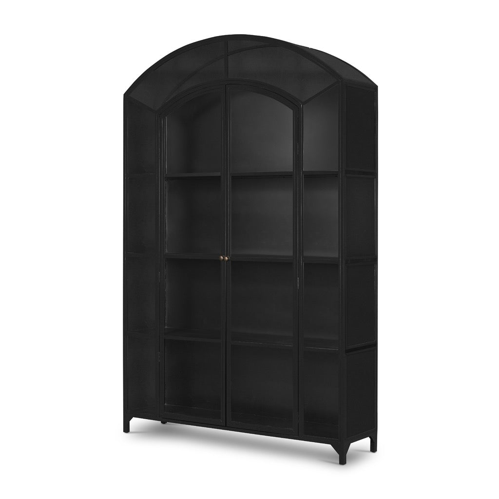 Belmont Wide Metal Cabinet - Black