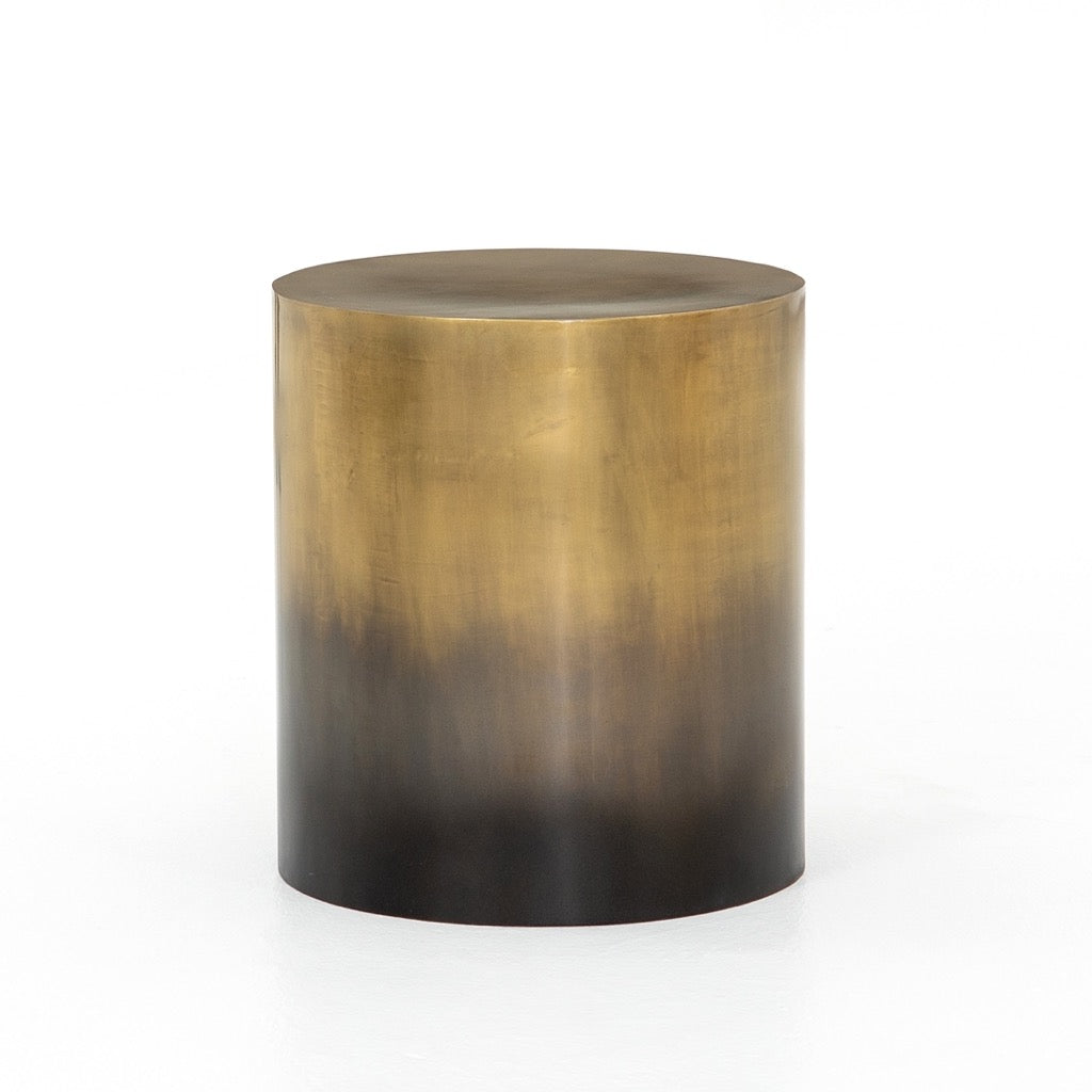 Cameron End Table - Ombre Antique Brass