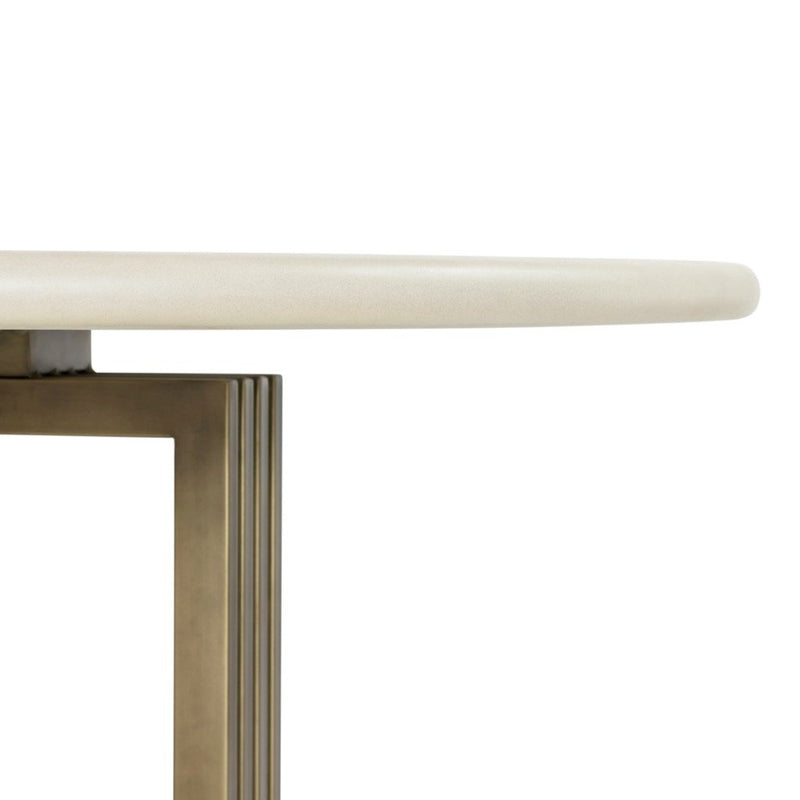 Mia Round Dining Table - Parchment White | Four Hands – Artesanos ...