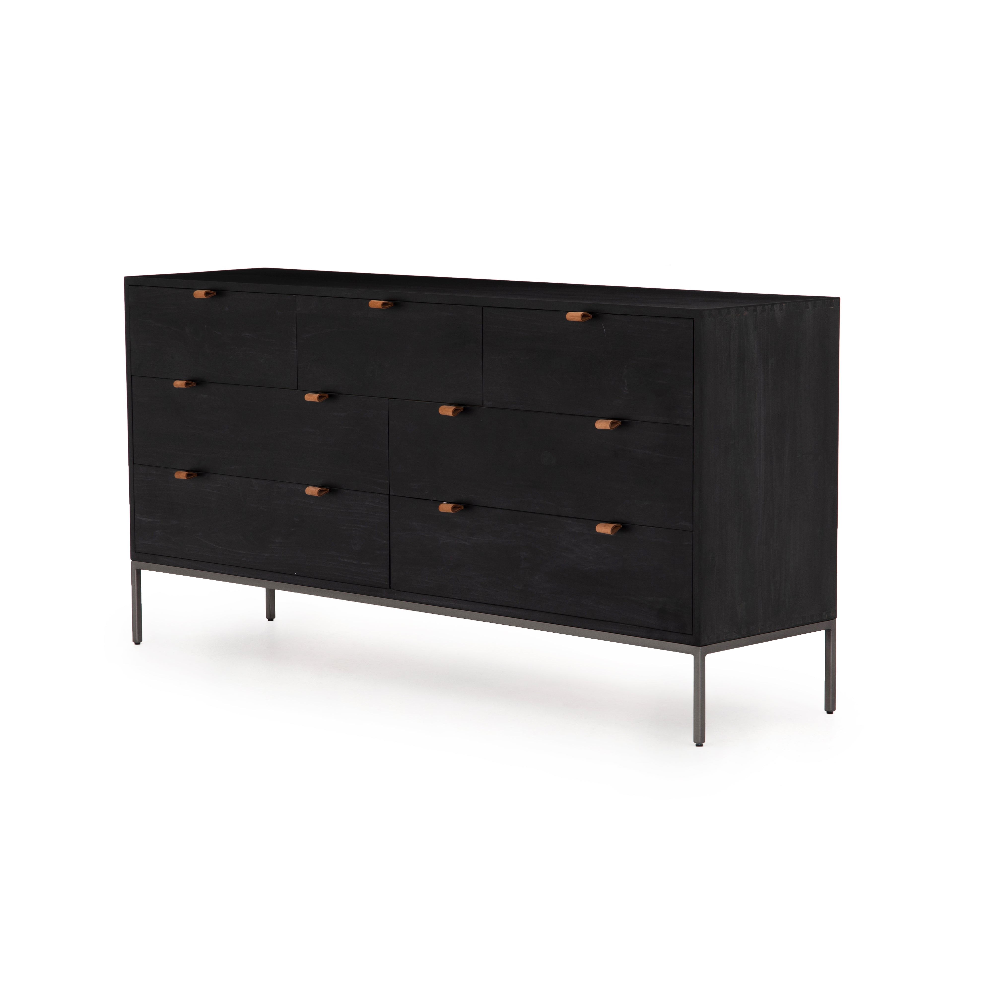 Trey 7 Drawer Dresser - Black Wash - Artesanos Design Collection product image