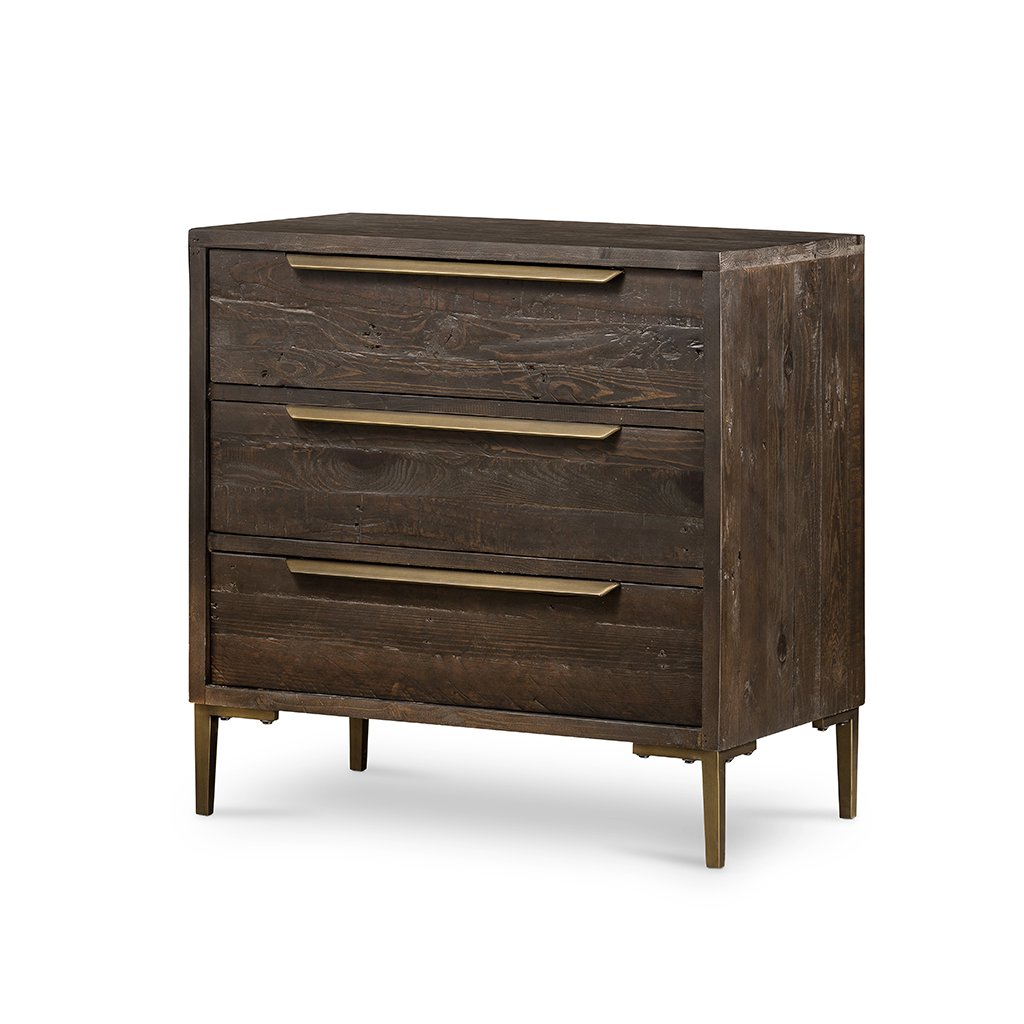 Wyeth 3 Drawer Small Dresser Dark Carbon