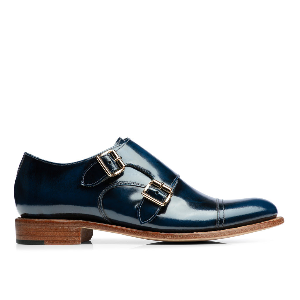 navy shoes with strap