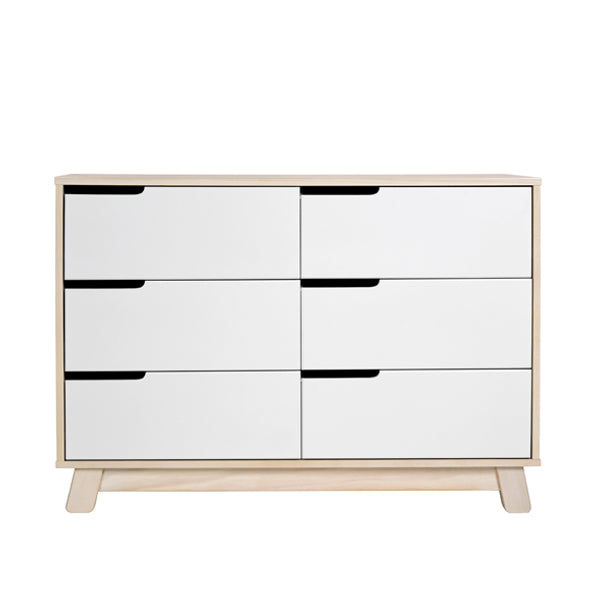 Babyletto Hudson Dresser 6 Drawer Washed Natural White