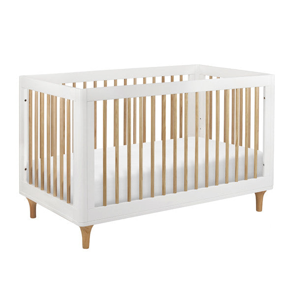 white cot and change table