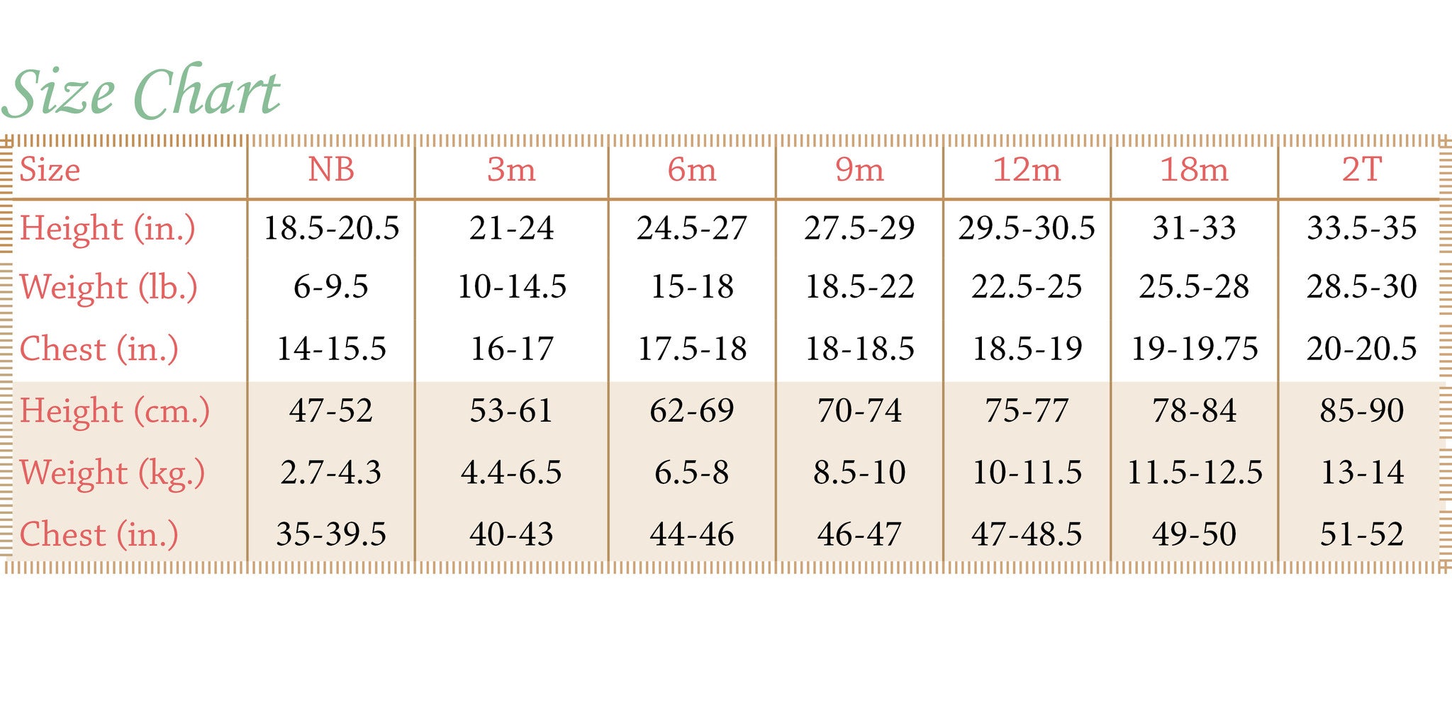 Ralph 2t Size Chart