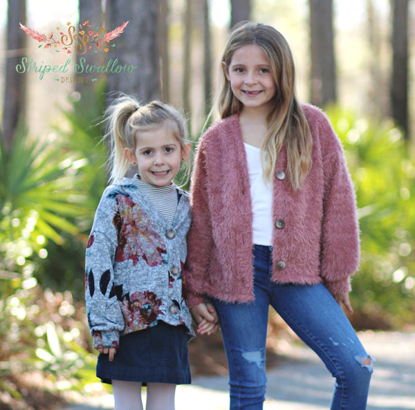 Nightingale Cardigan and Hi-Low Crop PDF Pattern Girls 2T-14yrs ...