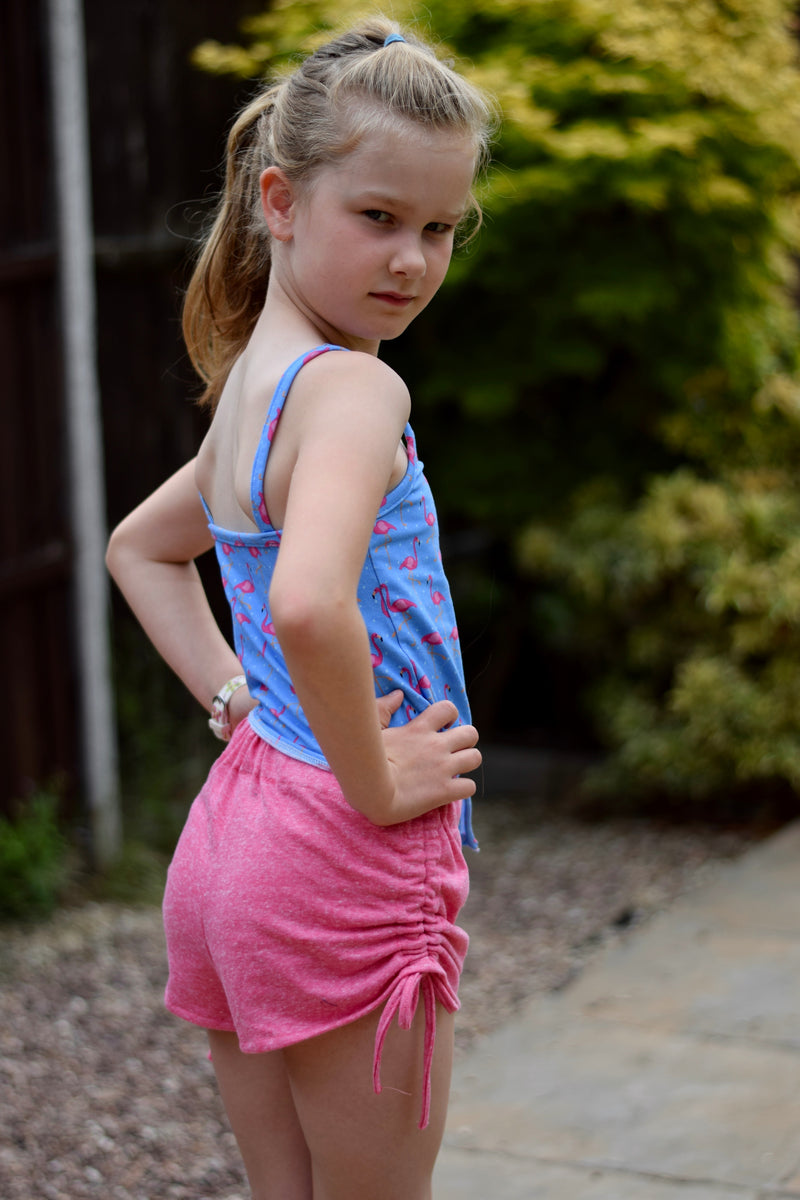 Run in the Sun Shorts PDF Pattern Girls 2T-14yrs - Striped Swallow Designs