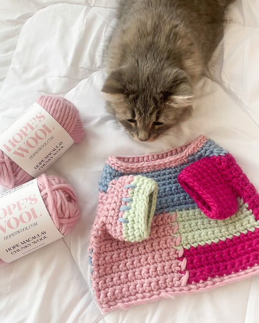 Hope Macaulay Alice Chunky Knit Cardigan Knitting Kit