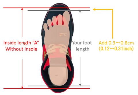 JIRIKI powerlifting shoes size indication