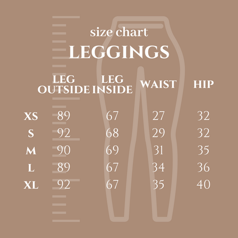 Size Chart in cm – Dressed for the Circus
