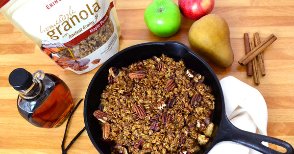 Apple-Pear Crisp with Maple Pecan Granola Topping