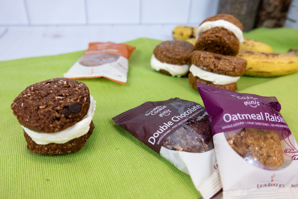 Mini Ice Cream Sandwiches with Breakfast Cookies