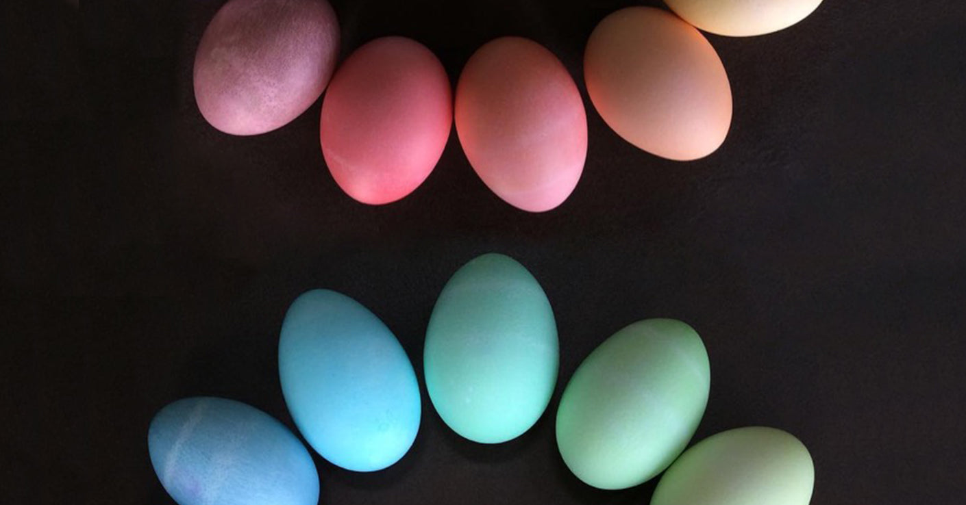 Naturally Dyed Easter Eggs 