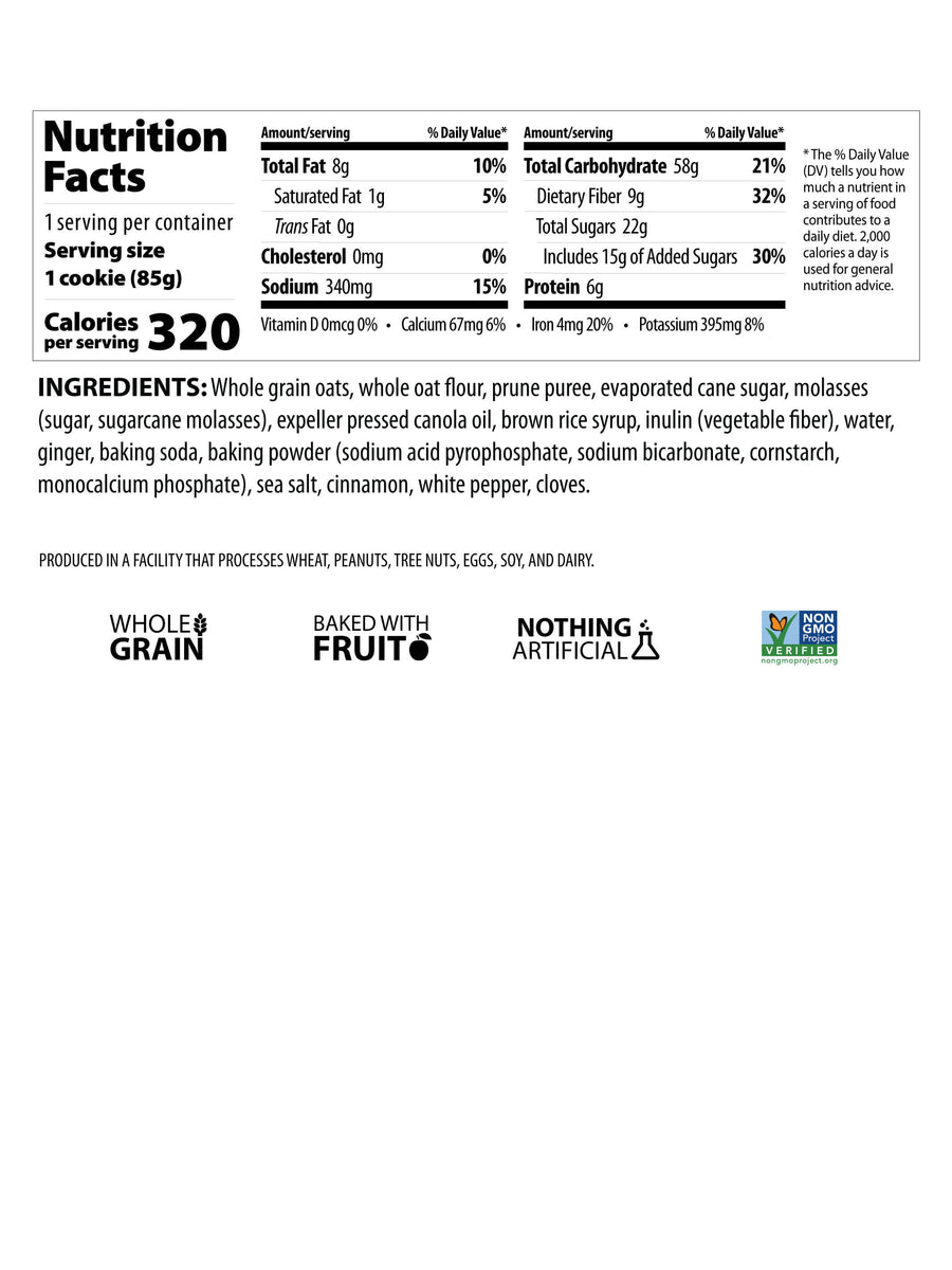 breaktime ginger cookies nutrition facts