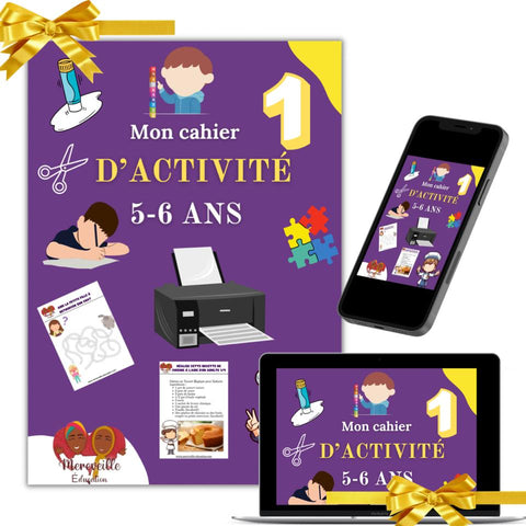 Mon cahier d'activité 5-6 ans format pdf