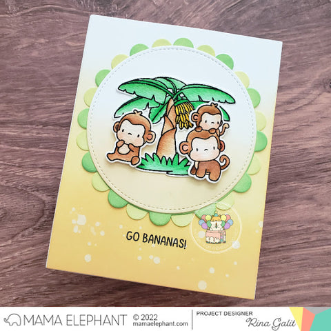 MAMA ELEPHANT: Everyday Monkeys | Stamp – Doodlebugs