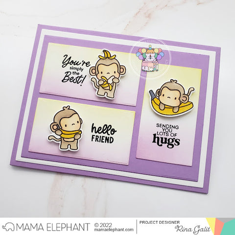 MAMA ELEPHANT: Everyday Monkeys | Stamp – Doodlebugs