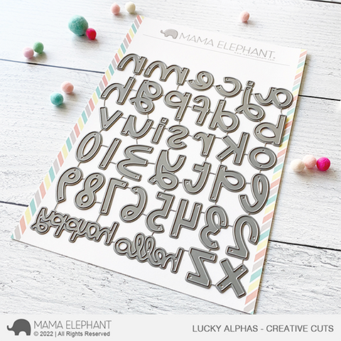 Mama Elephant Lucky Alphas Creative Cuts Doodlebugs