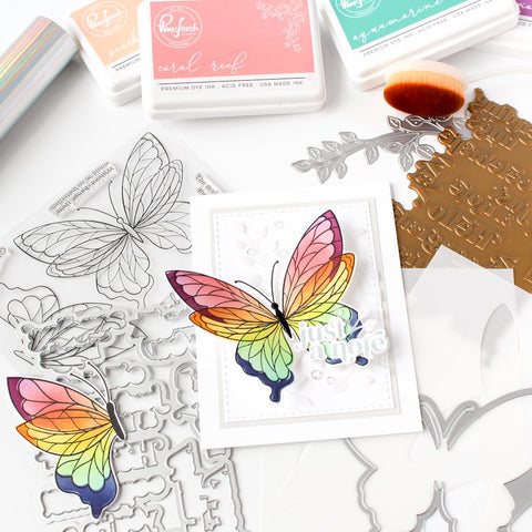 Download Pinkfresh Studio Butterflies Layered Stencils Doodlebugs