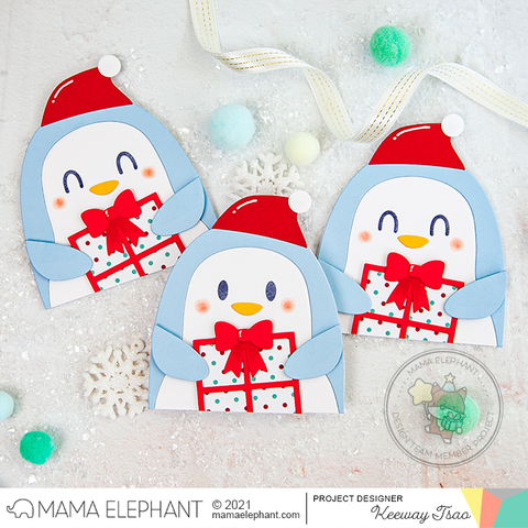 MAMA ELEPHANT: Favor Bag Accessory- Penguin Creative Cuts – Doodlebugs