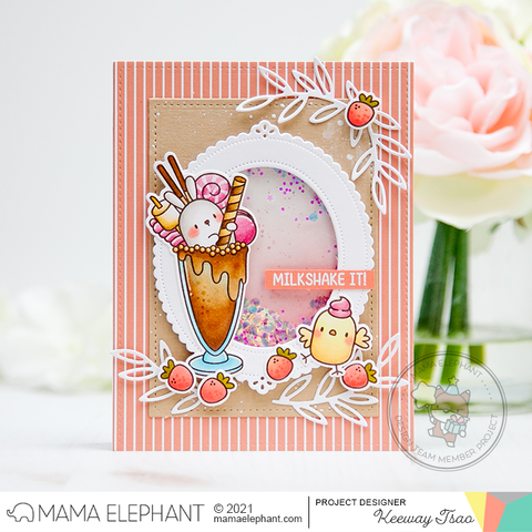 MAMA ELEPHANT: Oval Deco Frame | Creative Cuts – Doodlebugs