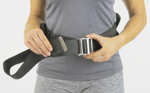 Adjustable transfer belt with handles