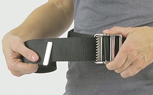 Transfer belt with metal buckle