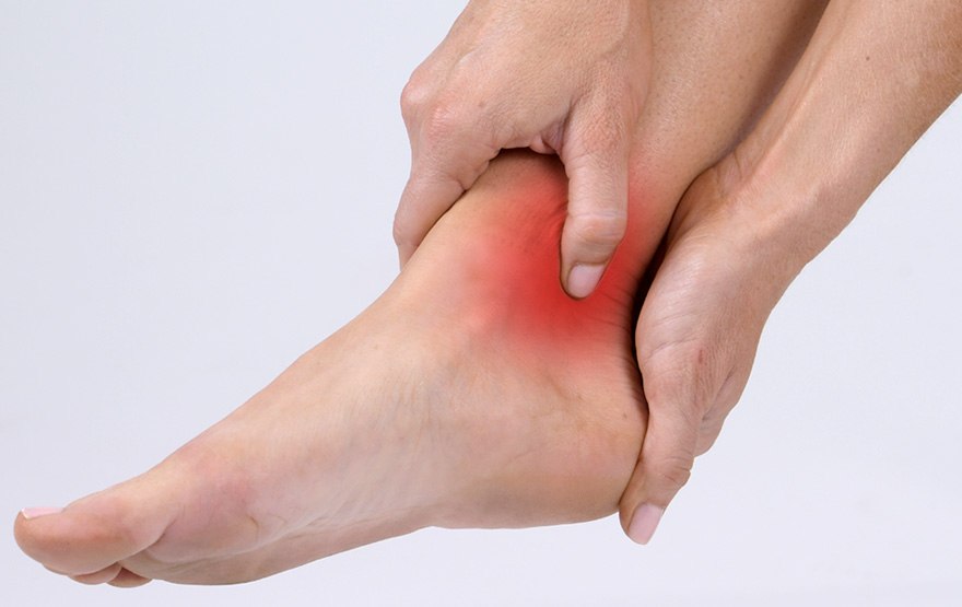 rolled ankle heel pain