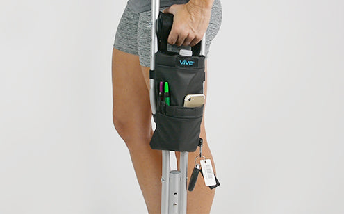 Shawl with crutch bag