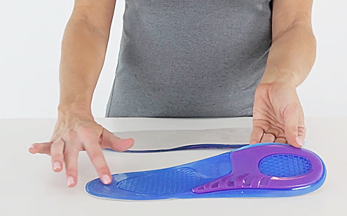 Full length gel insoles textured base