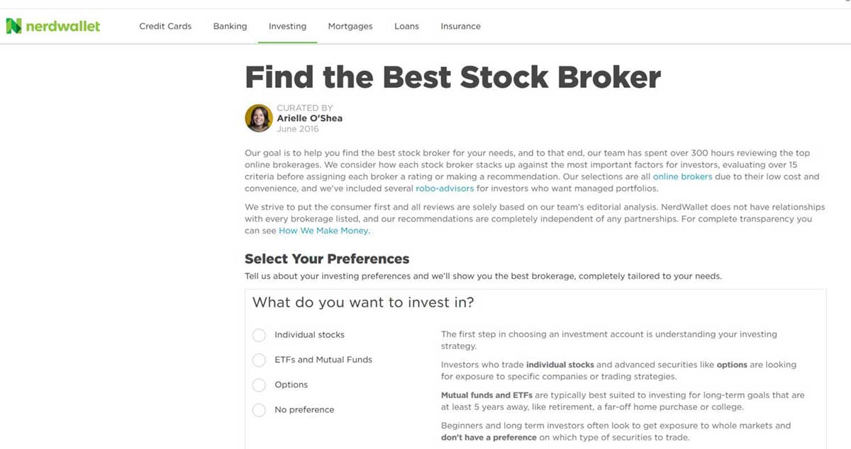 nerdwallet comparing online brokers