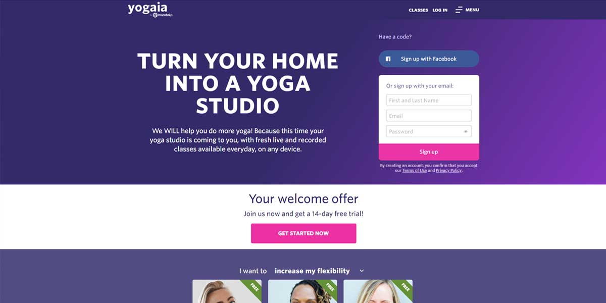 Guided Yoga or Pilates Classes from Home