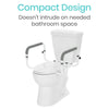Compact Design Doesn't intrude on needed bathroom space