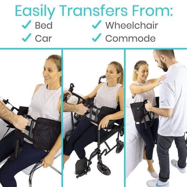 Transfer Sling Belt - Patient Assist With Handles - Vive Health